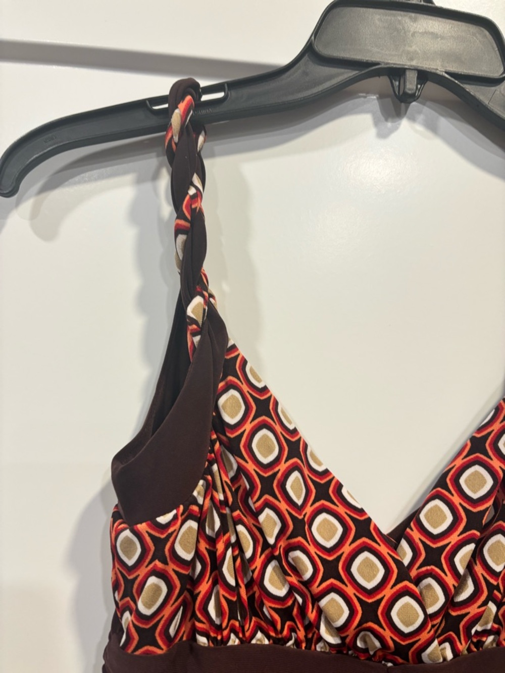 Nwt Bisou Bisou Michele Bohbot V-neck, Dress Multicolor Pattern ,Size 6 - Picture 2 of 4
